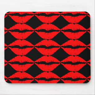 Alfombrilla De Ratón Mousepad de labios rojos