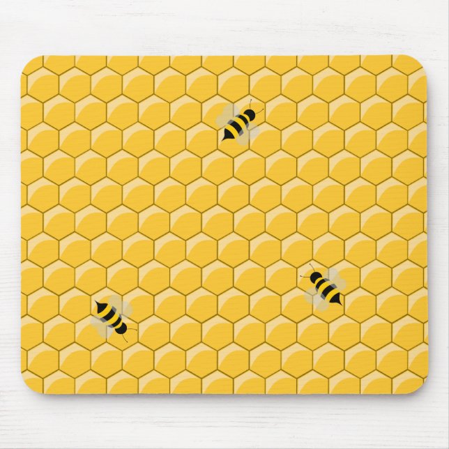 Alfombrilla De Ratón Mousepad de las abejas y del panal (Frente)