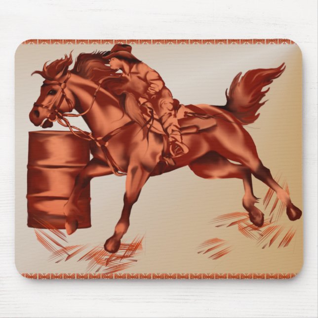 Alfombrilla De Ratón _Mousepad de las Carreras del barril (Frente)