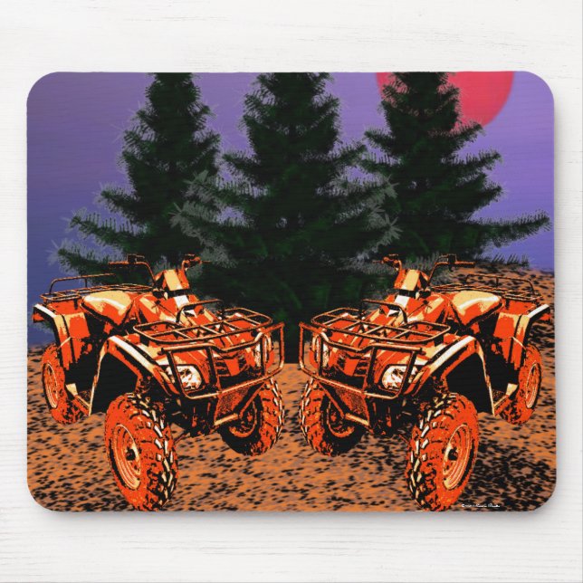 Alfombrilla De Ratón Mousepad de las cuatro ruedas (Frente)