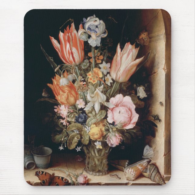 Alfombrilla De Ratón Mousepad de las flores de Van den Berghe (Frente)