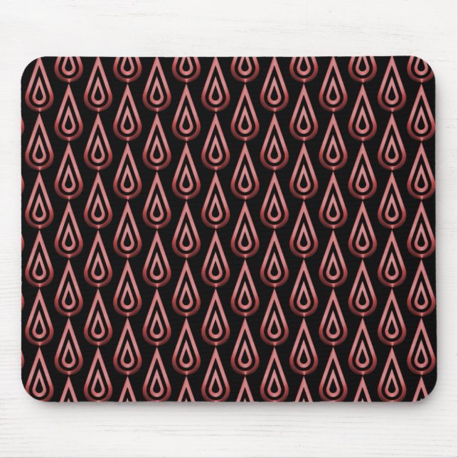 Alfombrilla De Ratón Mousepad de las llamas del parpadeo rojo radiante (Frente)