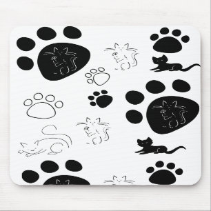 Alfombrilla De Ratón Mousepad de las patas del gatito