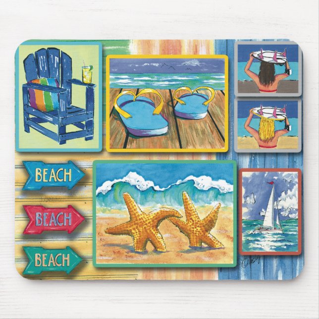 Alfombrilla De Ratón Mousepad de las vacaciones (Frente)