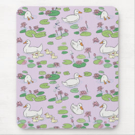 Alfombrilla De Ratón Mousepad de lavanda de pato y agua