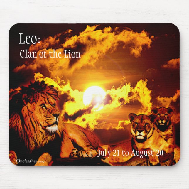 Alfombrilla De Ratón Mousepad de Leo (Frente)