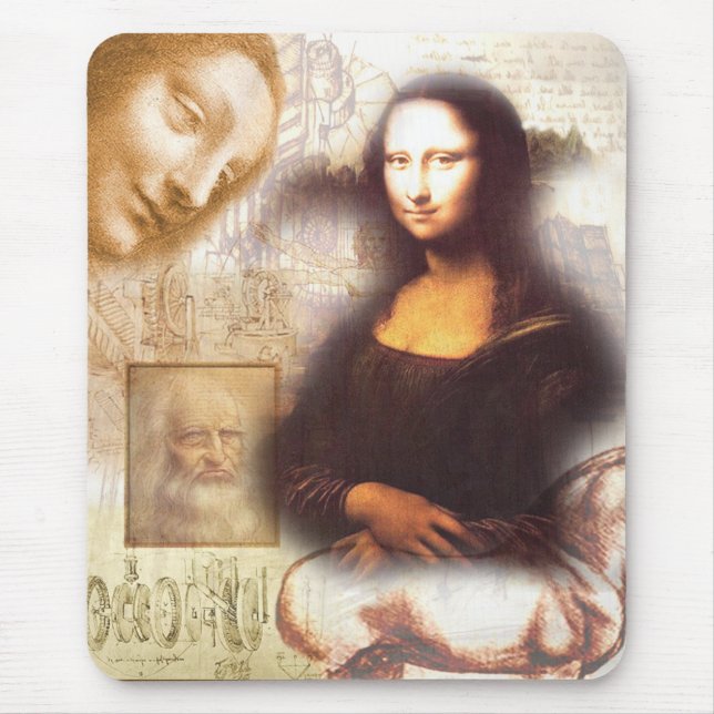 Alfombrilla De Ratón mousepad de Leonardo da Vinci (Frente)