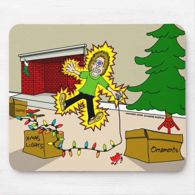 Alfombrilla De Ratón Mousepad de lesiones del navidad (Frente)