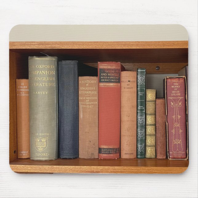 Alfombrilla De Ratón Mousepad de libros antiguos (Frente)