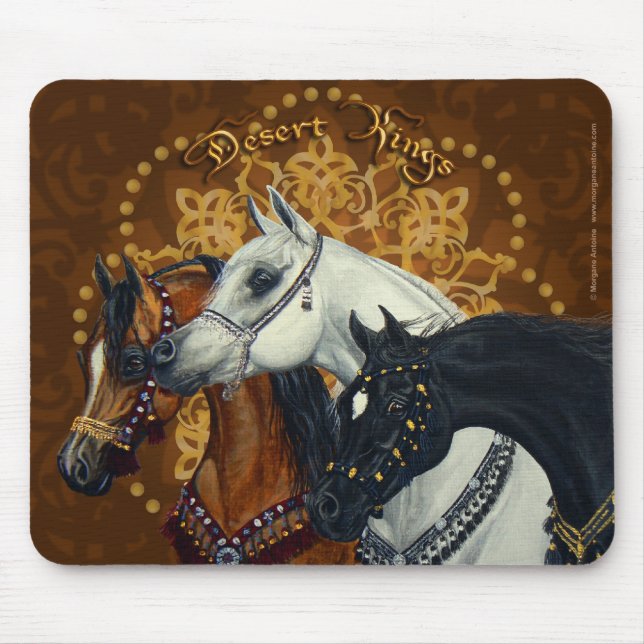 Alfombrilla De Ratón Mousepad de los caballos de reyes Arabian del (Frente)