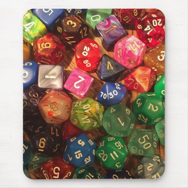 Alfombrilla De Ratón Mousepad de los dados para los videojugadores (Frente)