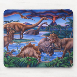 Alfombrilla De Ratón Mousepad de los dinosaurios