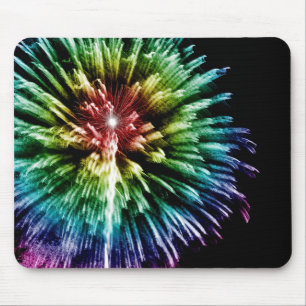 Alfombrilla De Ratón Mousepad de los fuegos artificiales del arco iris