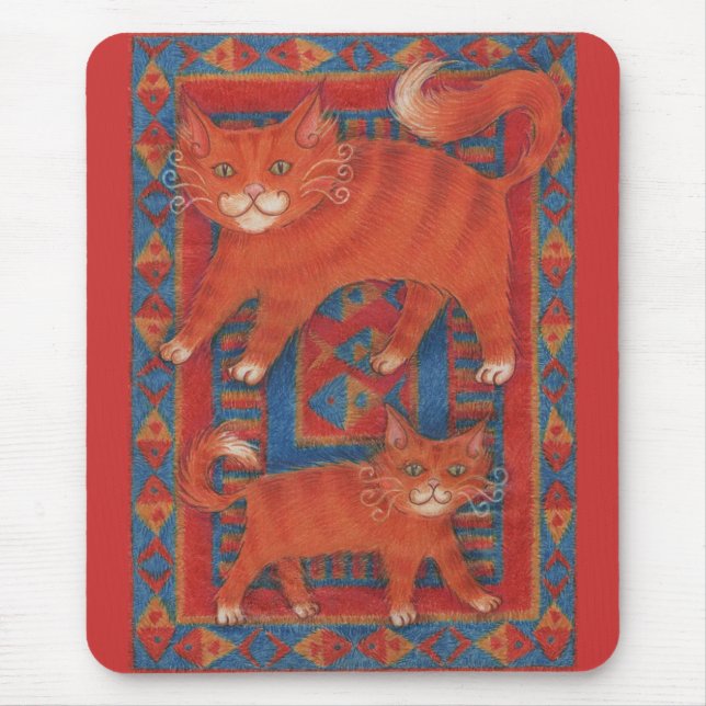 Alfombrilla De Ratón Mousepad de los gatos de la estera (Frente)