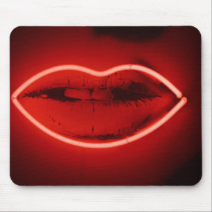 Alfombrilla De Ratón Mousepad de los labios neones
