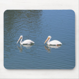 Alfombrilla De Ratón mousepad de los pelícanos blancos