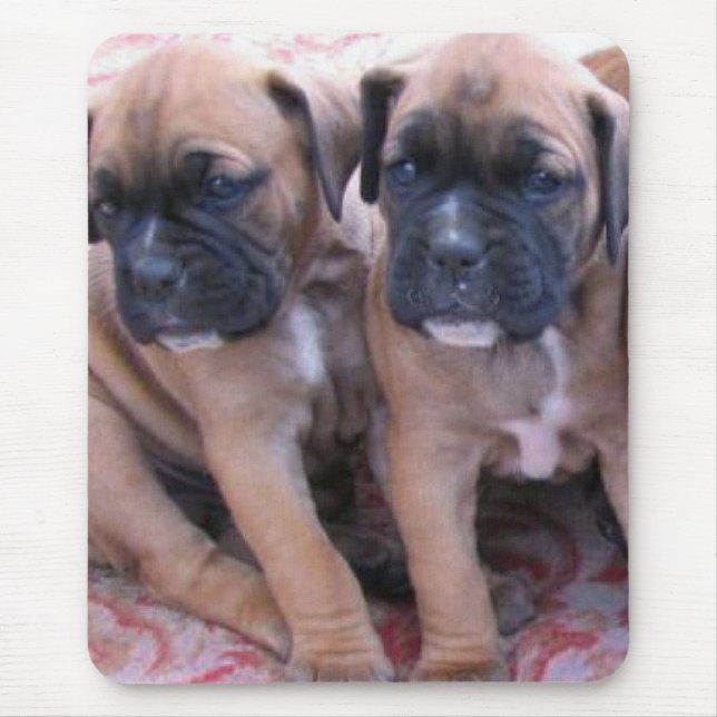 Alfombrilla De Ratón Mousepad de los perritos del boxeador (Frente)