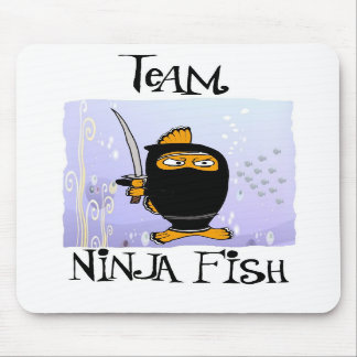 Alfombrilla De Ratón mousepad de los pescados del ninja
