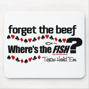 Alfombrilla De Ratón Mousepad de los pescados del póker