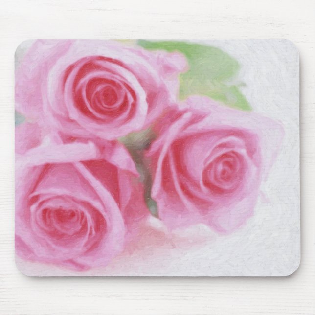 Alfombrilla De Ratón mousepad de los rosas (Frente)