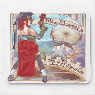 Alfombrilla De Ratón Mousepad de los vuelos de la luz roja