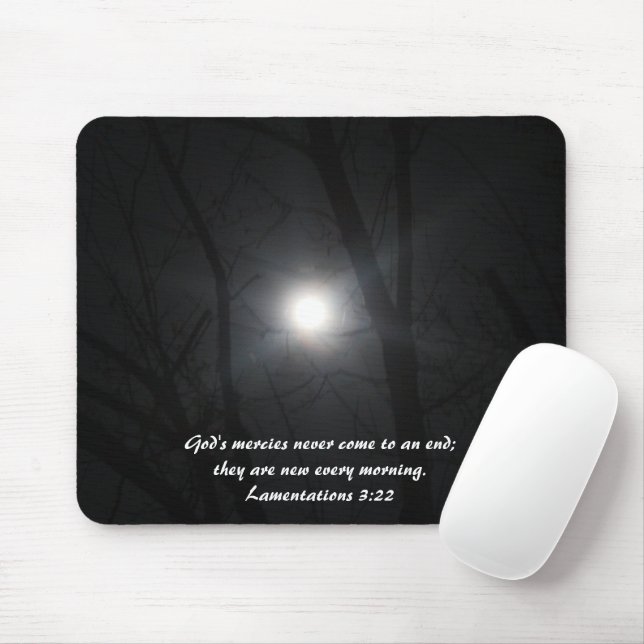 Alfombrilla De Ratón Mousepad de luna llena (Con ratón)