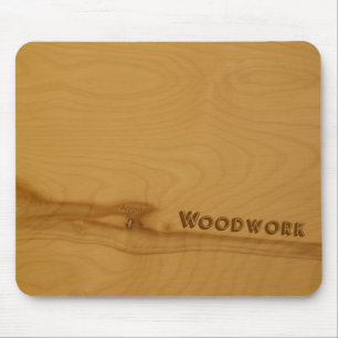 Alfombrilla De Ratón Mousepad de madera nudoso