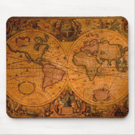 Alfombrilla De Ratón Mousepad de MAP de Mundo ANTIGUO