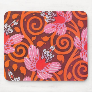 Alfombrilla De Ratón Mousepad de mariposa de color rosa, rojo y gris os