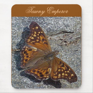 Alfombrilla De Ratón Mousepad de mariposa del emperador de Tawny