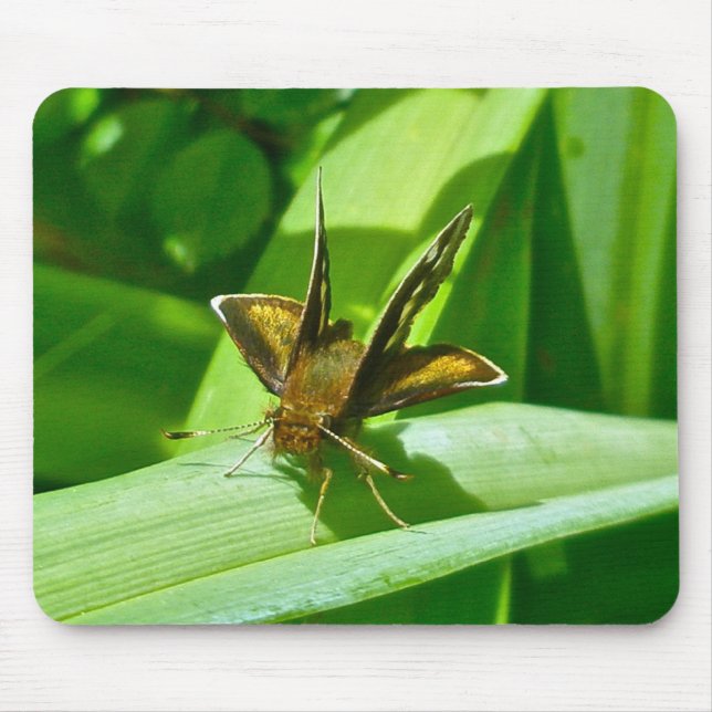 Alfombrilla De Ratón Mousepad de mariposa esquiadora (Frente)