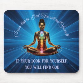 Alfombrilla De Ratón Mousepad de mediación espiritual de la mujer