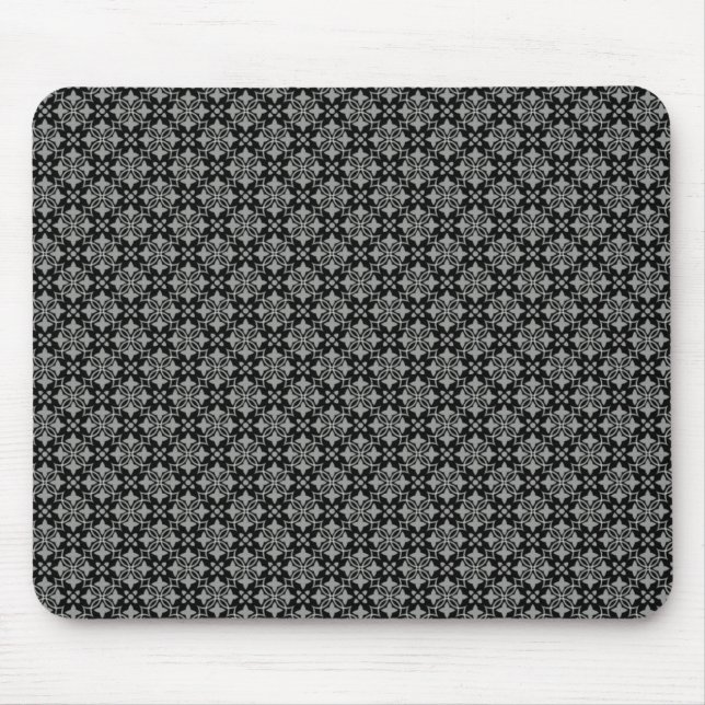 Alfombrilla De Ratón Mousepad de Moda con estilo negro y gris (Frente)