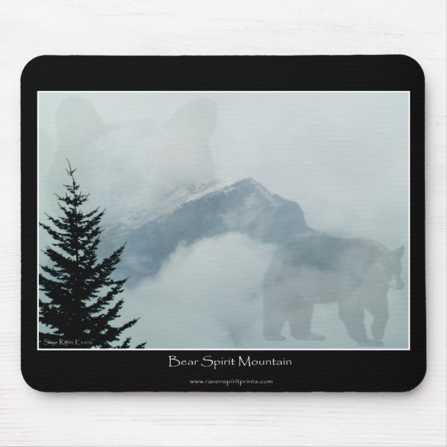 Alfombrilla De Ratón Mousepad de montaña de espíritu de oso (Frente)