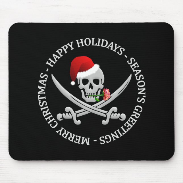 Alfombrilla De Ratón Mousepad de Navidades piratas (Frente)