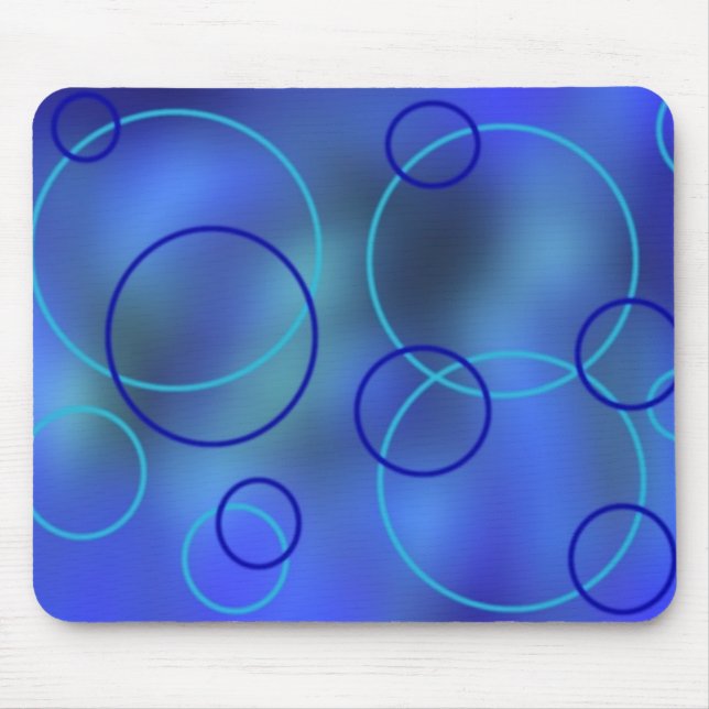 Alfombrilla De Ratón Mousepad de neón azul (Frente)
