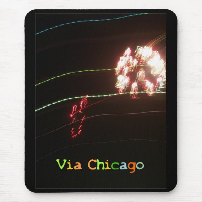 Alfombrilla De Ratón Mousepad de neón oscuro (Frente)