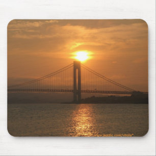 Alfombrilla De Ratón Mousepad de New York City del puente de Verrazano