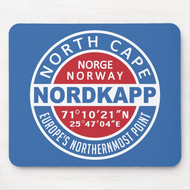 Alfombrilla De Ratón Mousepad de Noruega NORDKAPP (Frente)