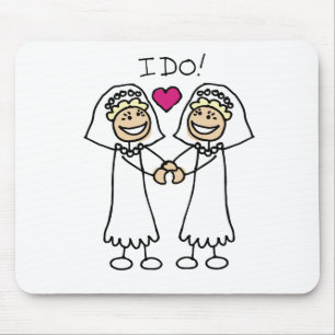 Alfombrilla De Ratón Mousepad de novias lesbianas