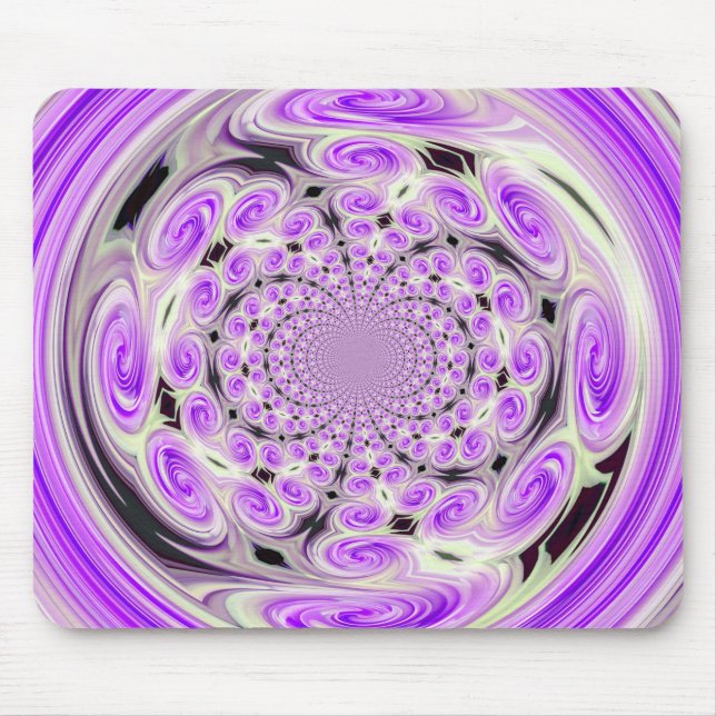 Alfombrilla De Ratón Mousepad de nubes moradas blandas (Frente)