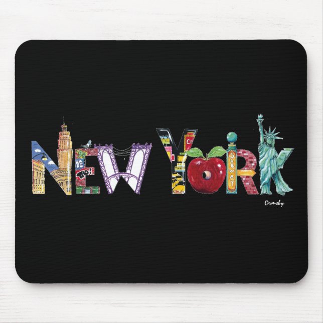 Alfombrilla De Ratón Mousepad de Nueva York (Frente)