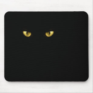 Alfombrilla De Ratón Mousepad de ojos de gato negro