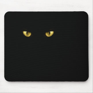 Alfombrilla De Ratón Mousepad de ojos de gato negro