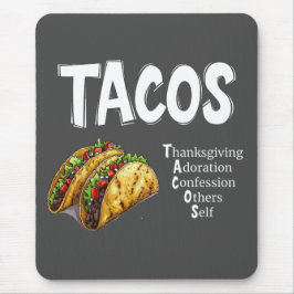 Alfombrilla De Ratón Mousepad de oración TACOS