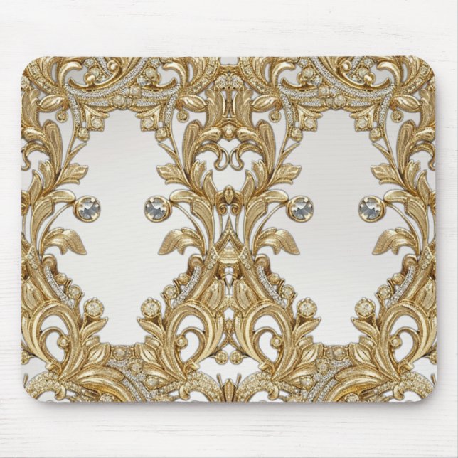 Alfombrilla De Ratón Mousepad de oro decorativo (Frente)