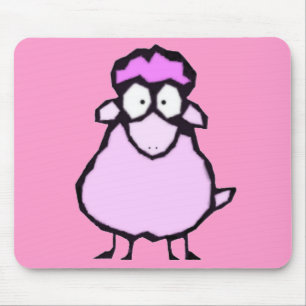 Alfombrilla De Ratón Mousepad de ovejas rosadas