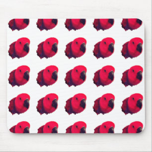 ALFOMBRILLA DE RATÓN MOUSEPAD DE PARROS ROJOS
