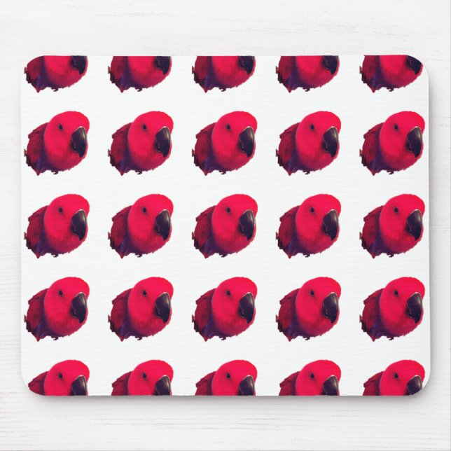 ALFOMBRILLA DE RATÓN MOUSEPAD DE PARROS ROJOS (Frente)