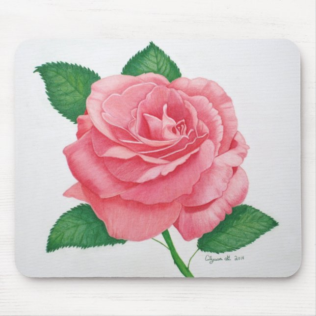 Alfombrilla De Ratón Mousepad de pasión rosa (Frente)